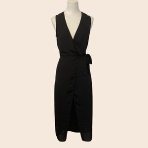 L’Academie Black Wrap Dress Size XS